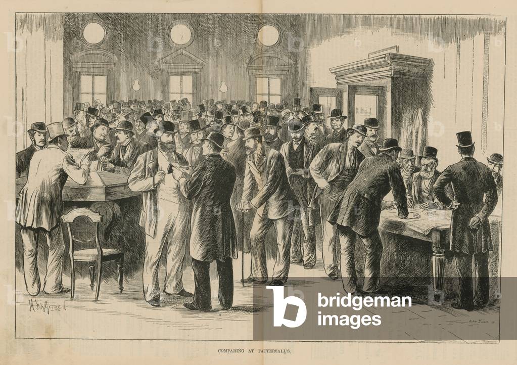 Comparing at Tattersalls (engraving)