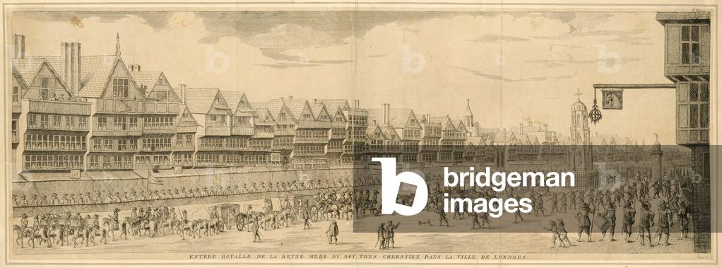 Entree Royale de la Reine Mere du Roy Tres Chrestien dans la Ville de Londres (engraving)