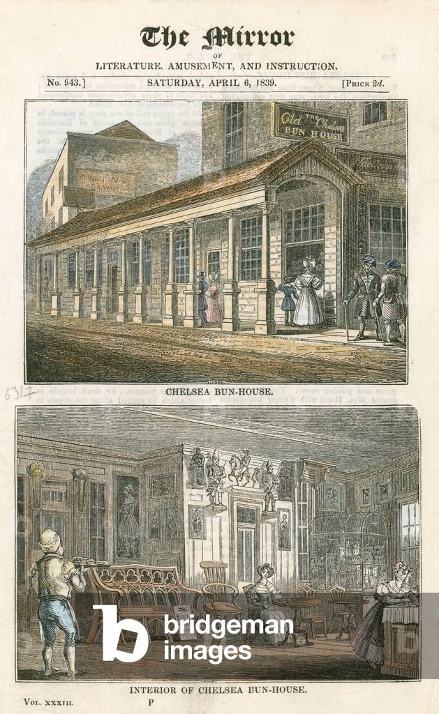 The Chelsea Bun-House (coloured engraving)