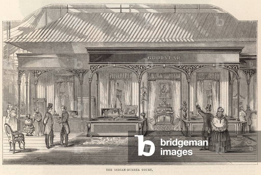 The Indian-Rubber Court, Crystal Palace (engraving)