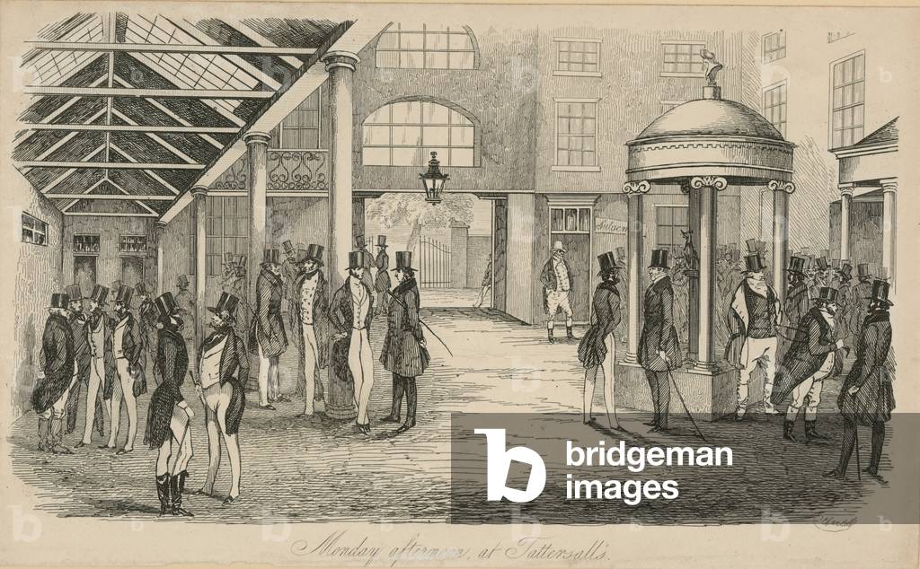 Monday afternoon at Tattersalls (engraving)