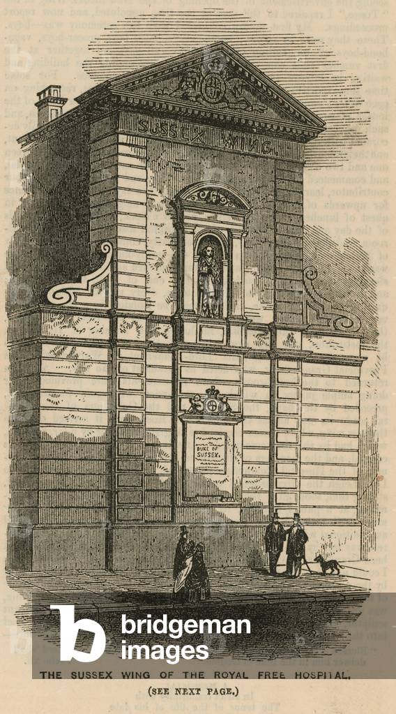 The Sussex Wing of the Royal Free Hospital, London (engraving)
