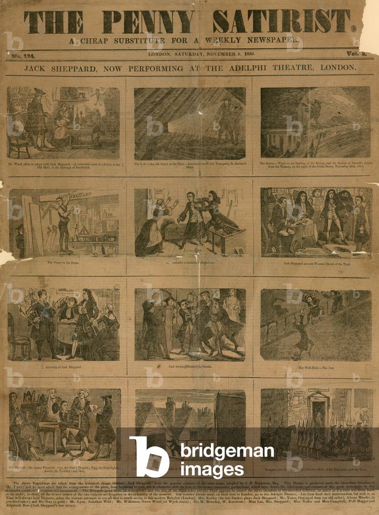 Jack Shephard, now showing at the Adelphi Thatre, London (engraving)