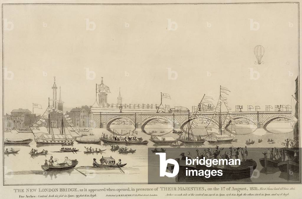 The New London Bridge, 1 August 1831 (engraving)
