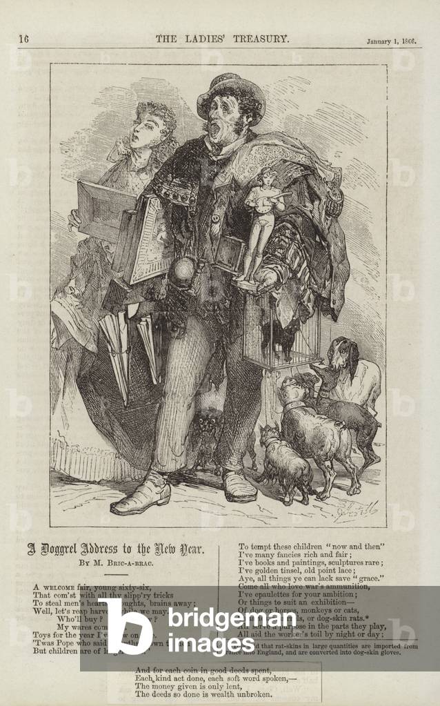 A Doggrel Address to the New Year (engraving)