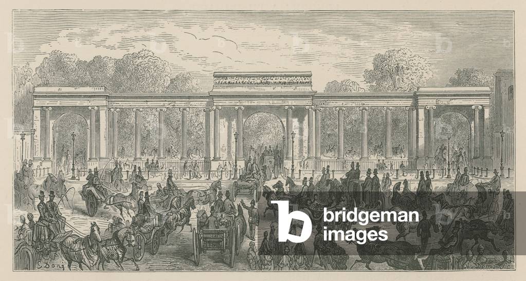 Triumphal Arch, Hyde Park Corner, London (engraving)