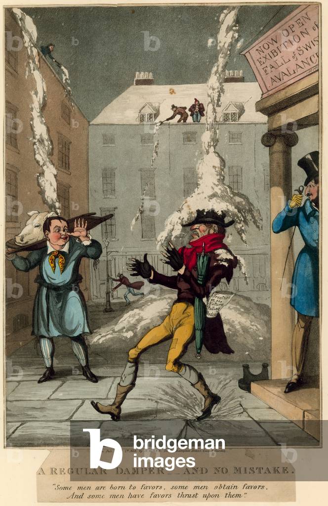A regular damper ... and no mistake (coloured engraving)