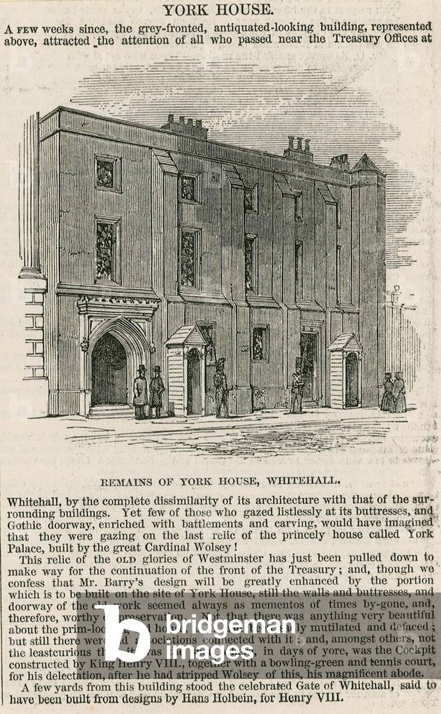 York House, Whitehall (engraving)