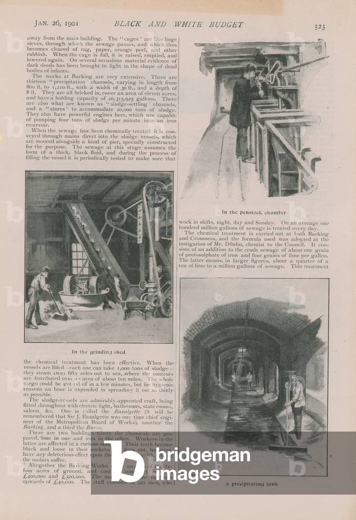 Page from the Black and White Budget (engraving)