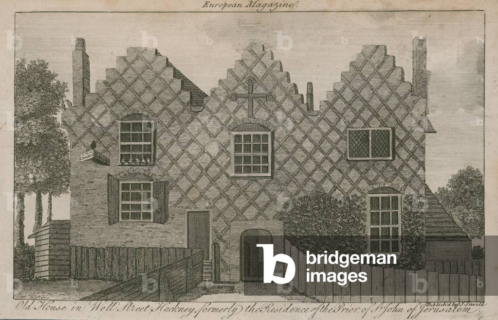Old House in Well Street, Hackney, formerly the residence of the Prior of St John of Jerusalem (engraving)