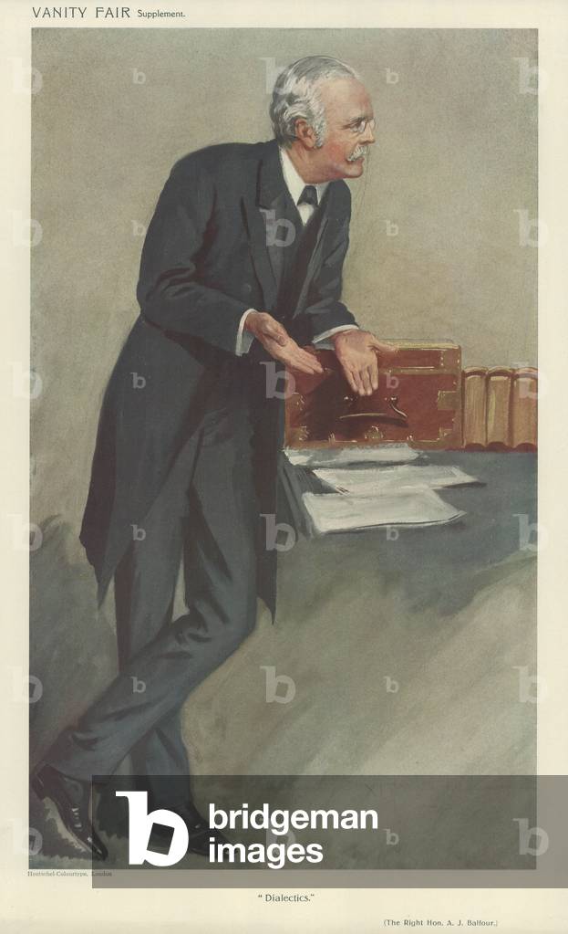 The Right Honourable A J Balfour, (colour litho)