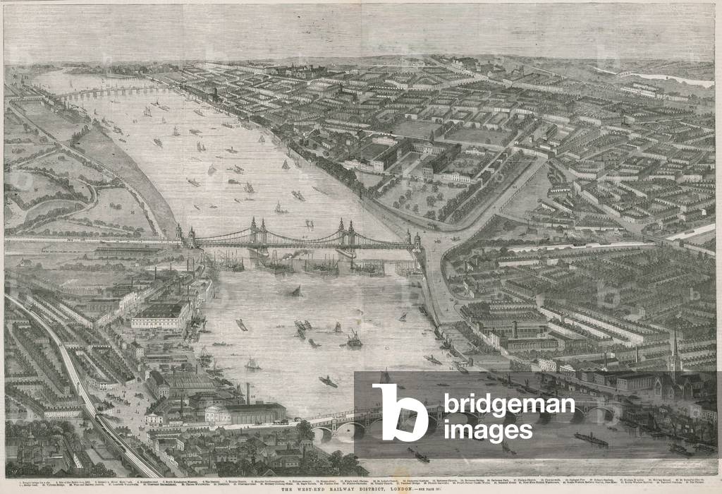 The West End Railway District (engraving)