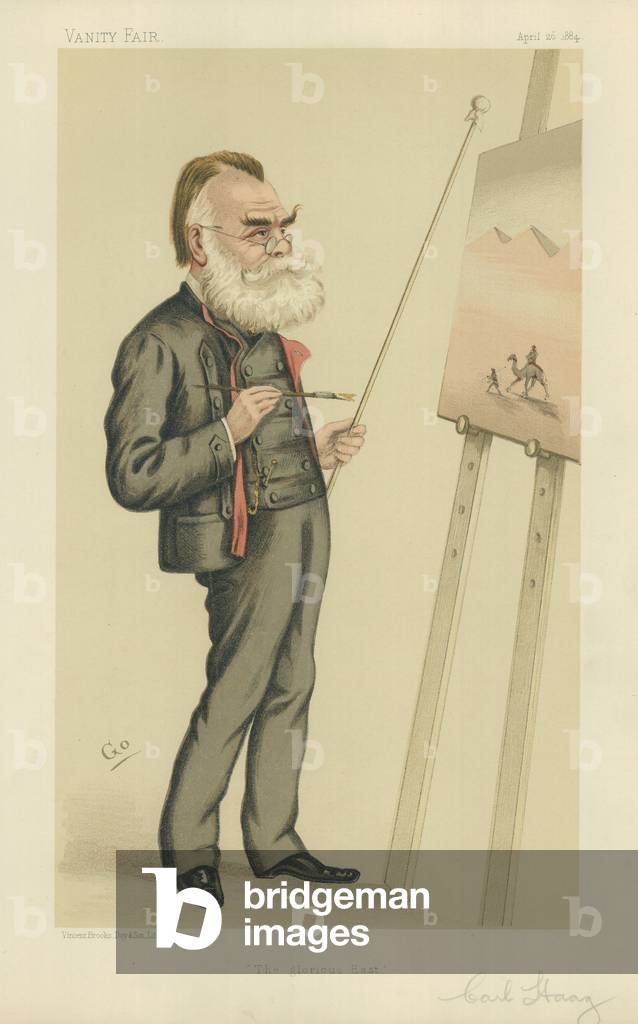 Mr Carl Haag (colour litho)