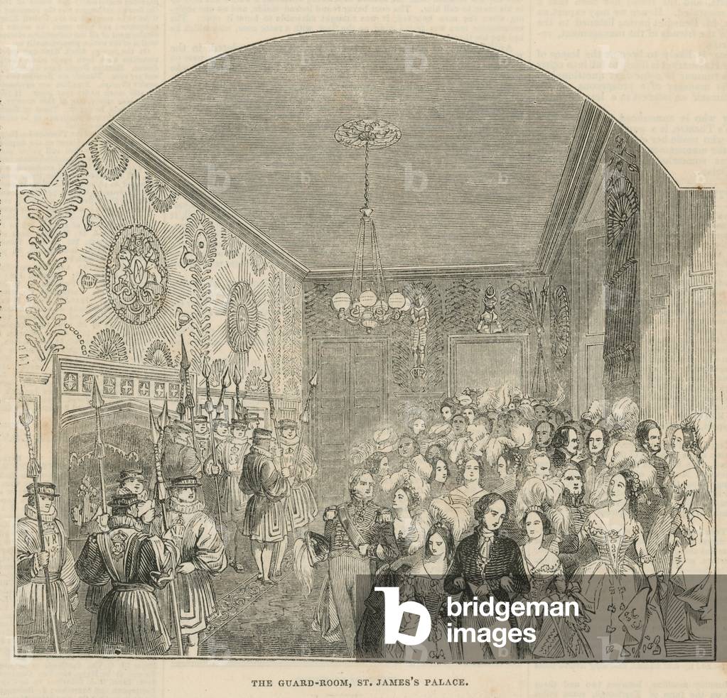 The Guard Room at St James's Palace (engraving)