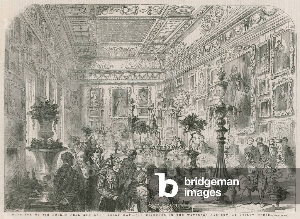 Marriage of Sir Robert Peel and Lady Emily Hay (engraving)
