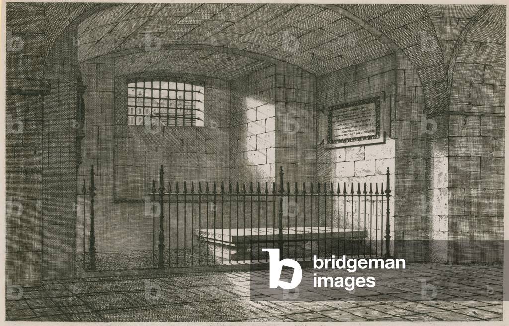 The crypt of St Paul's Cathedral (engraving)