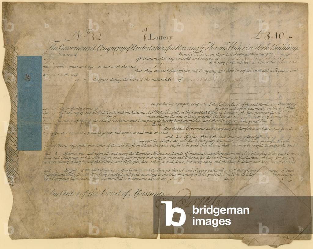 Thames Water Lottery (engraving)