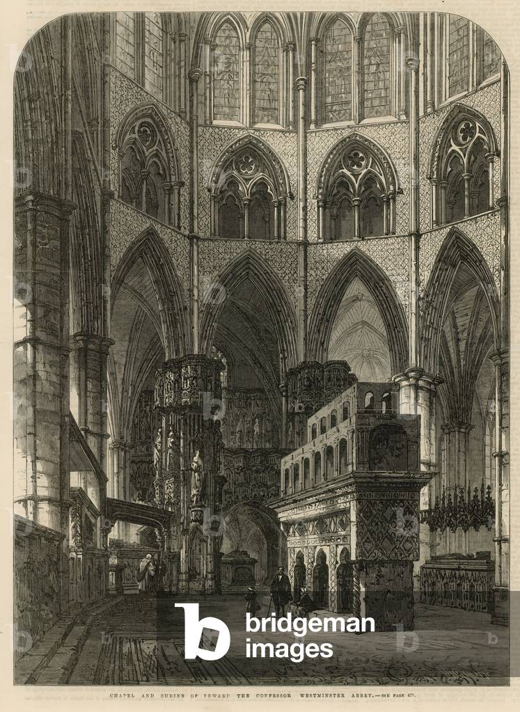 Chapel and shrine of Edward the Confessor (engraving)