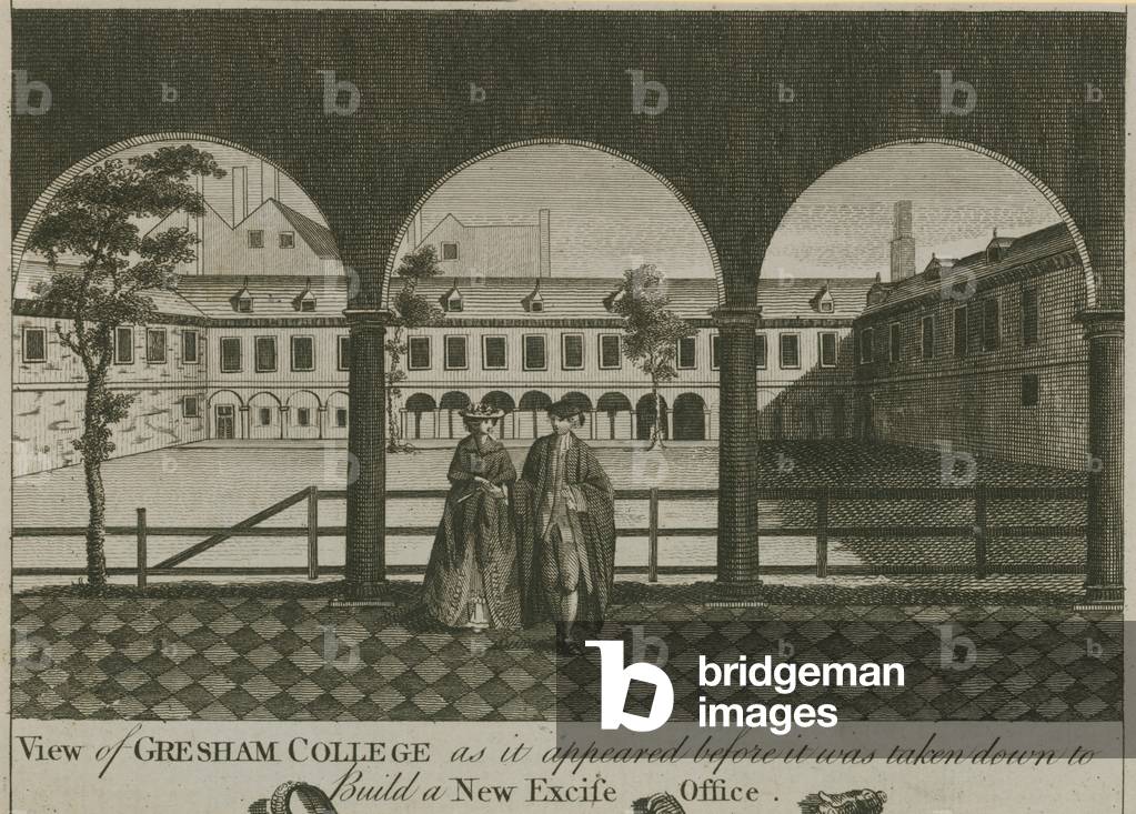 View of Gresham College (engraving)