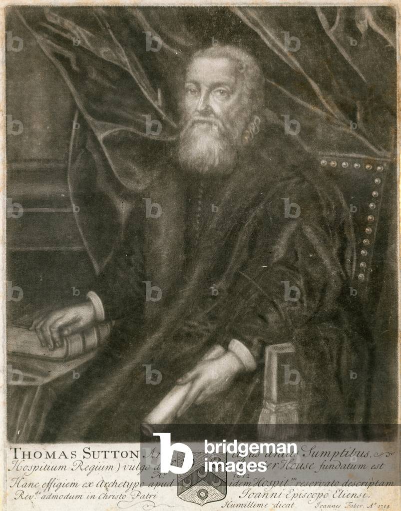 Portrait of Thomas Sutton (engraving)