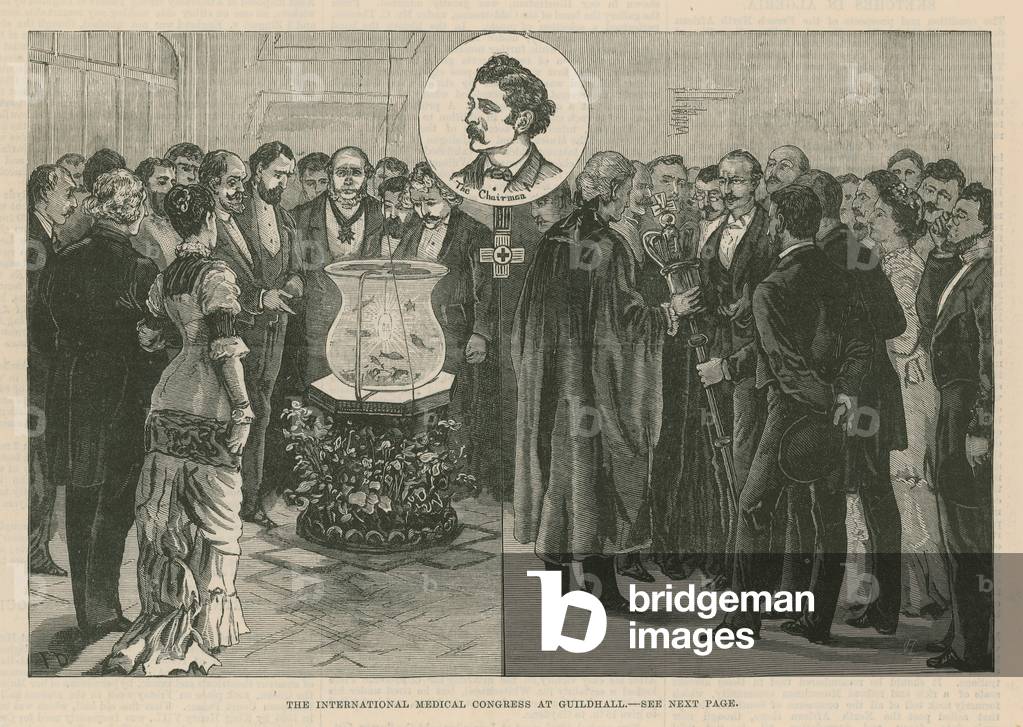 The Internationial Medical Congress at Guildhall, London (engraving)