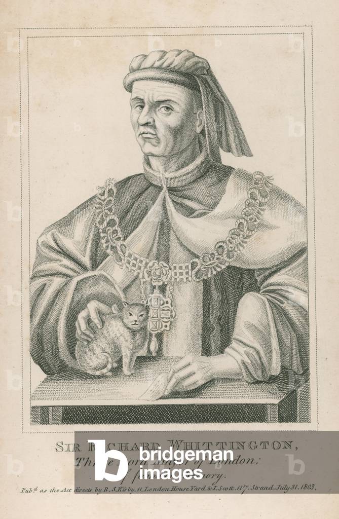 Sir Richard Whittington, Thrice Lord Mayor of London (engraving)