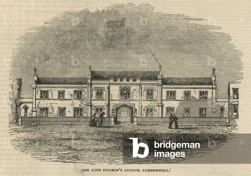 The Aged Pilgrim's Asylum in Camberwell (engraving)