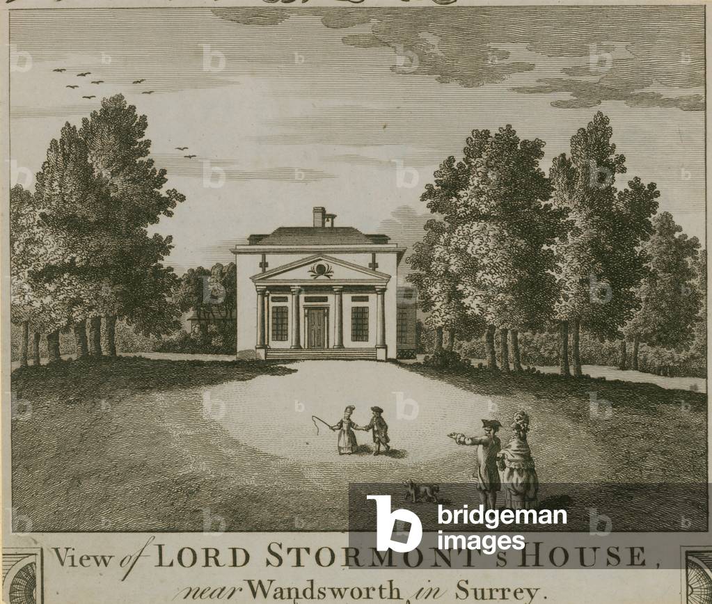 View of Lord Stormont's House near Wandsworth in Surrey (engraving)