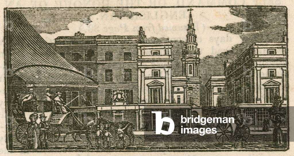 St Bride's Church, Fleet Street, London (engraving)