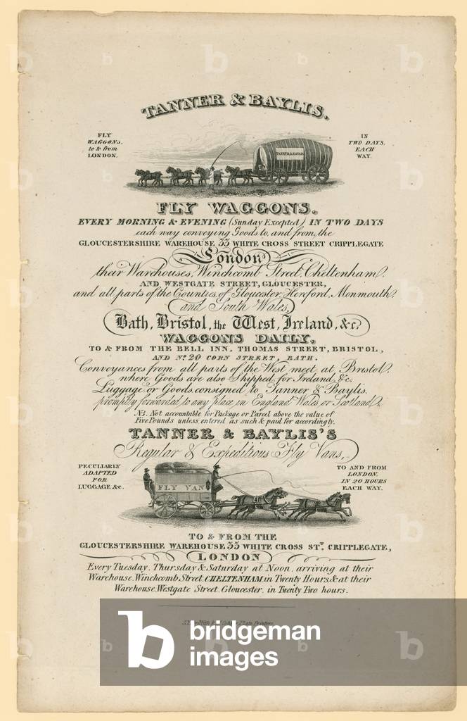 Tanner & Baylis advertisement (engraving)