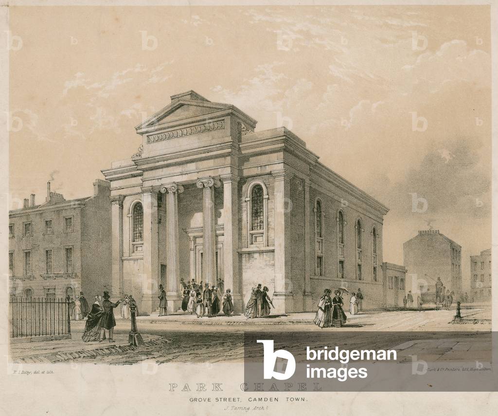 Park Chapel, Grove Street, Camden Town (engraving)