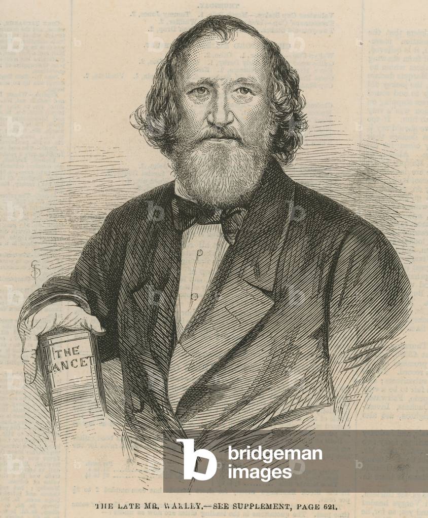 The late Thomas Wakley, MP for Finsbury and founding editor of The Lancet (engraving)