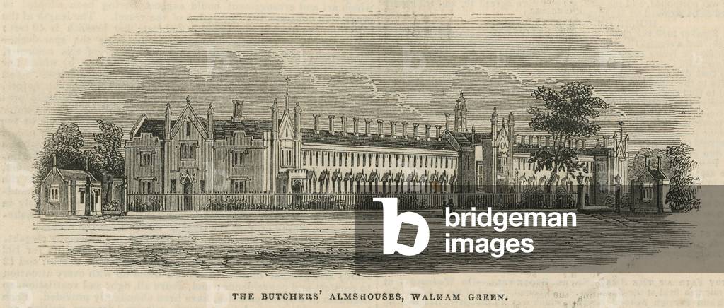 The Butchers' Almhouses in Walham Green (engraving)