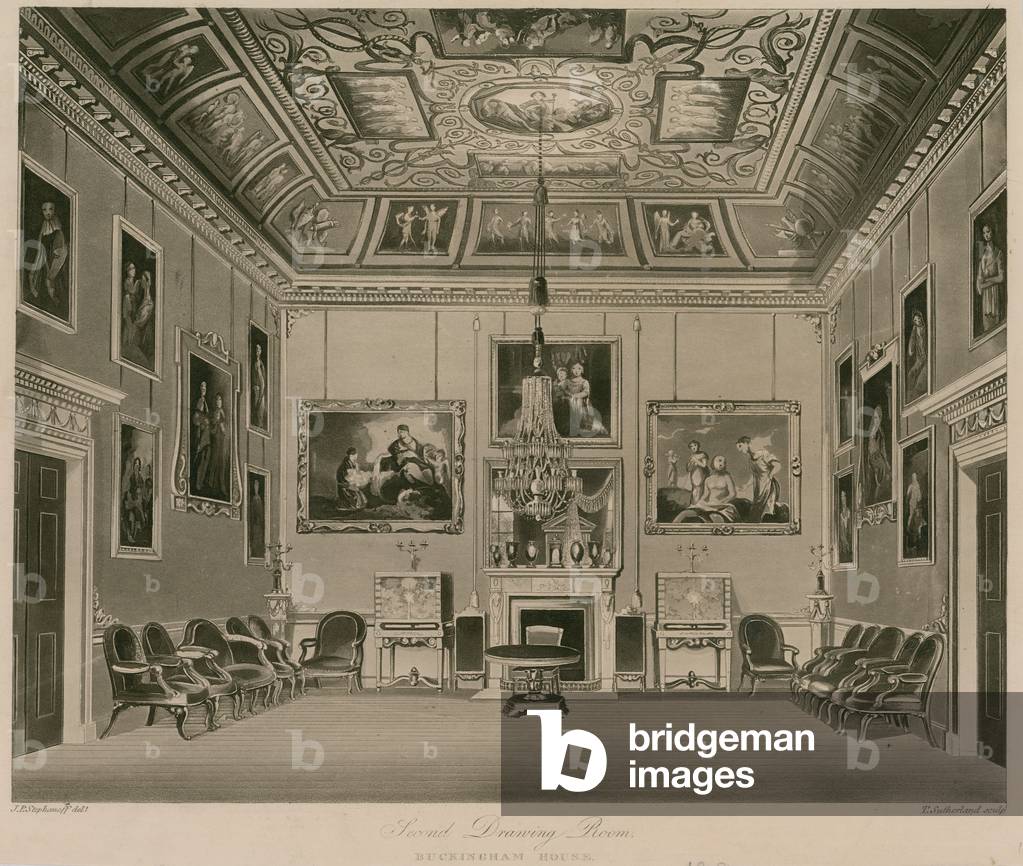 Second Drawing Room, Buckingham House (engraving)