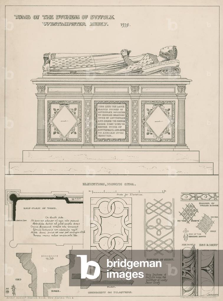 Tomb of the Duchess of Suffolk (engraving)