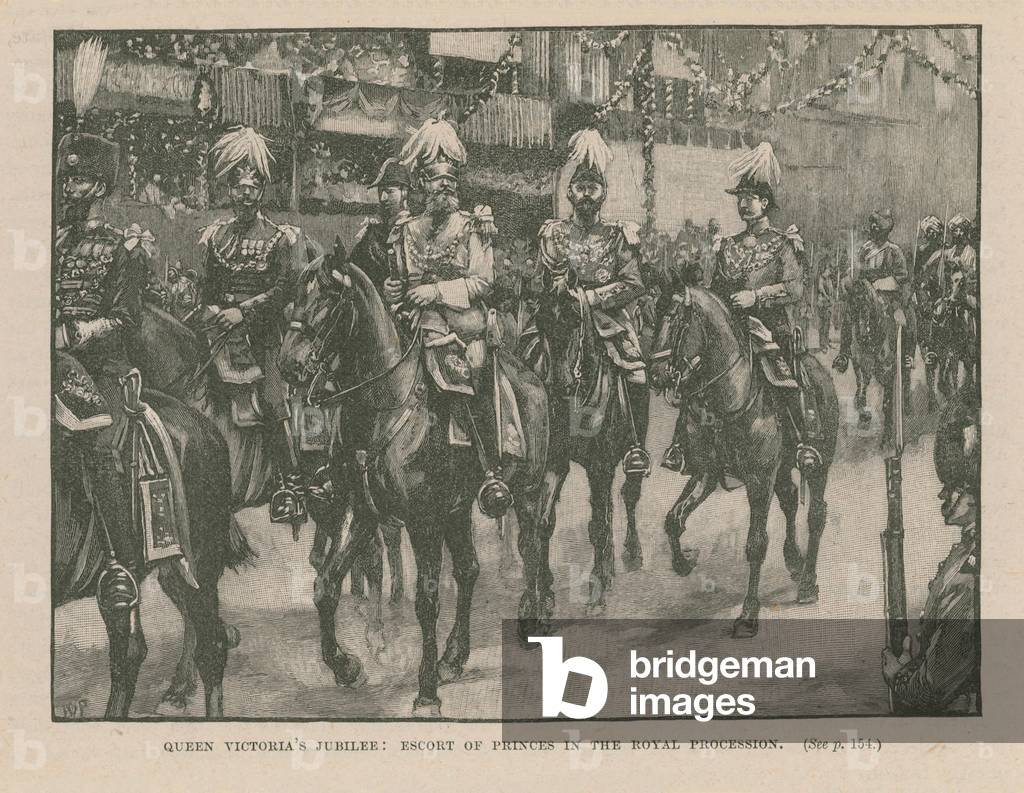 Escort of the Princes in the Royal Procession (engraving)