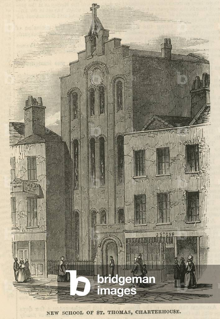 New School of St Thomas, Charterhouse (engraving)
