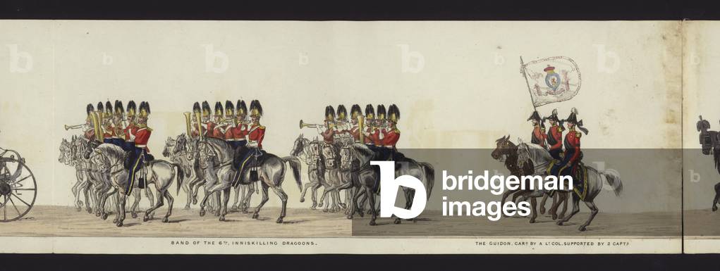 Part of the Panoramic View of the Entire Funeral Procession of Arthur, Duke of Wellington (coloured aquatint)