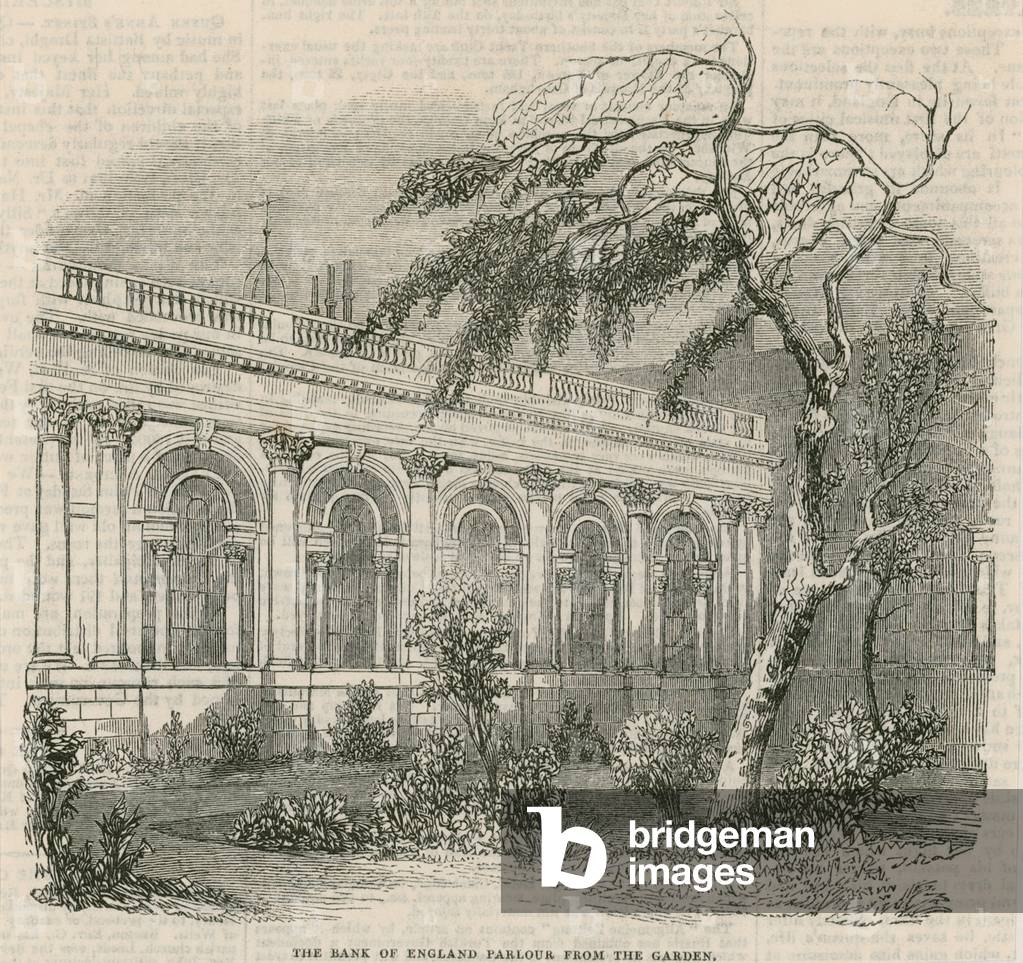 Bank of England, Garden Court (engraving)
