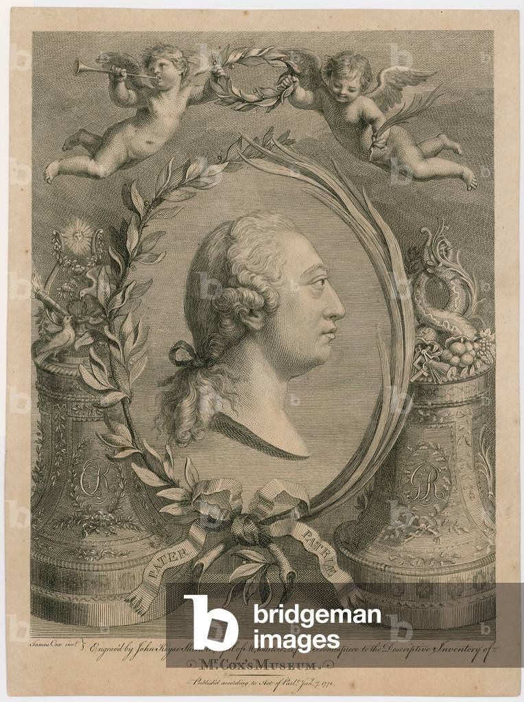 Mr Cox's Museum. Engraved as frontispiece to the descriptive inventory of Mr Cox's Museum (engraving)