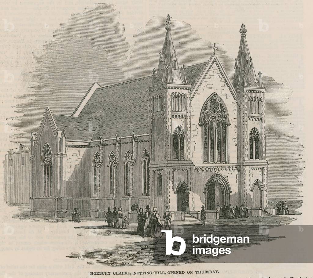 Horbury Chapel, Notting Hill, London (engraving)