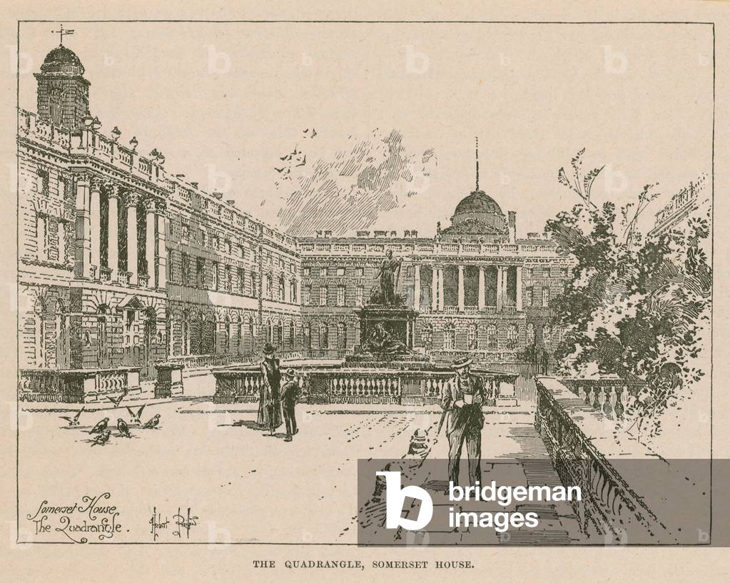 The Quadrangle, Somerset House (engraving)