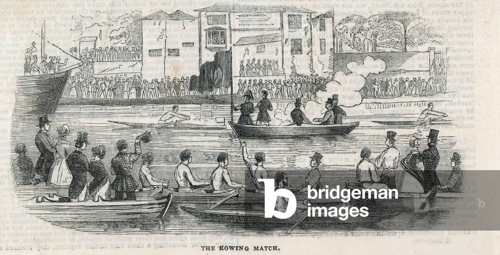 Doggett's Coat and Badge Race (engraving)