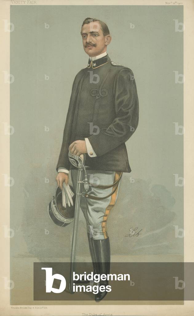 His Royal Highness the Duke of Aosta (colour litho)