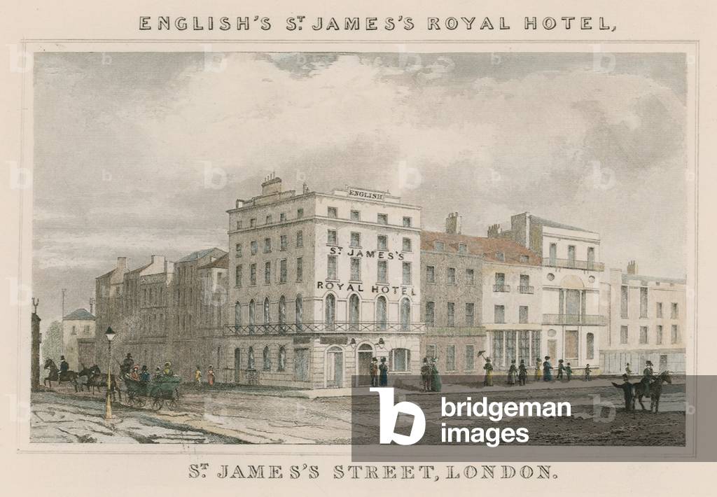 English's St James's Royal Hotel, St James's Street, London (engraving)