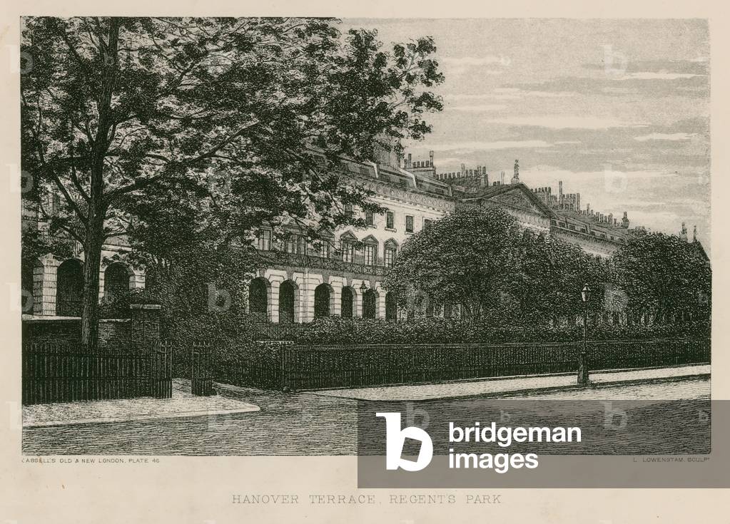 Hanover Terrace, Regent's Park, London (engraving)