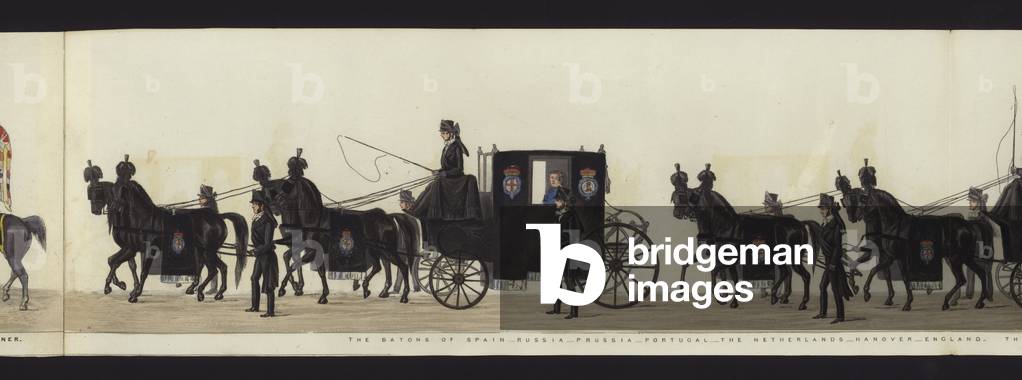 Part of the Panoramic View of the Entire Funeral Procession of Arthur, Duke of Wellington (coloured aquatint)