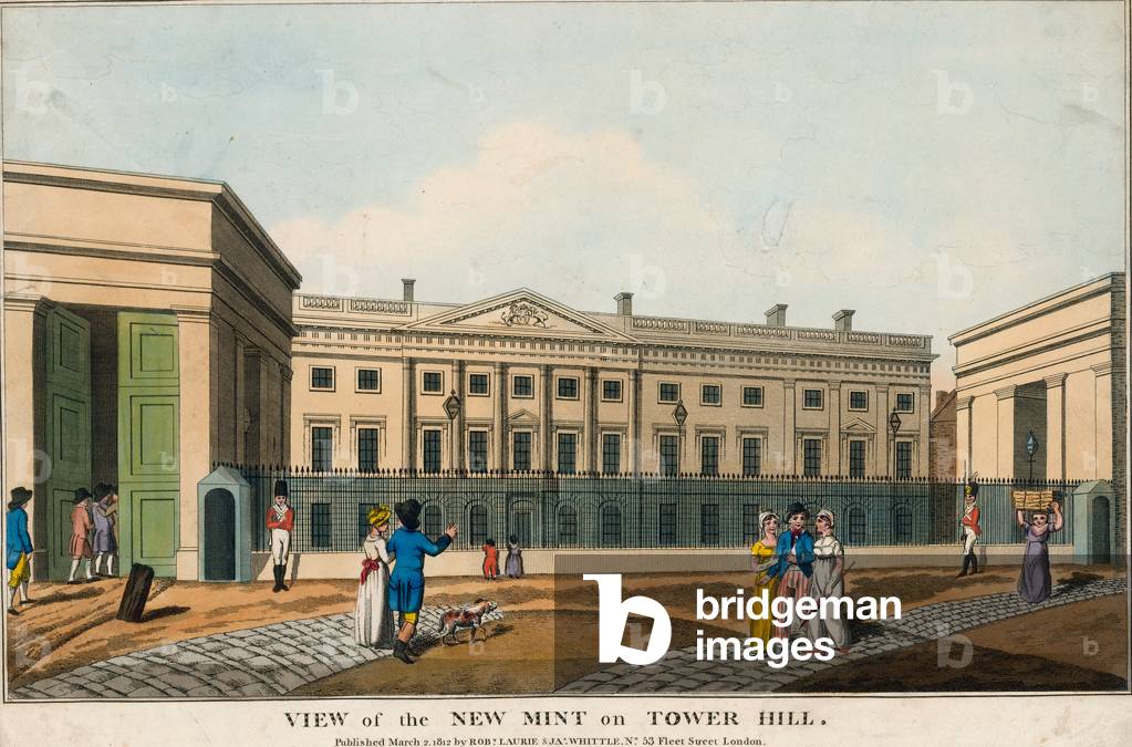 The Royal Mint (coloured engraving)