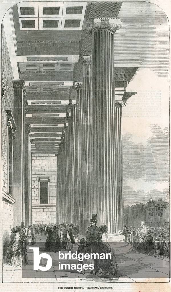 The British Museum Principal Entrance (engraving)