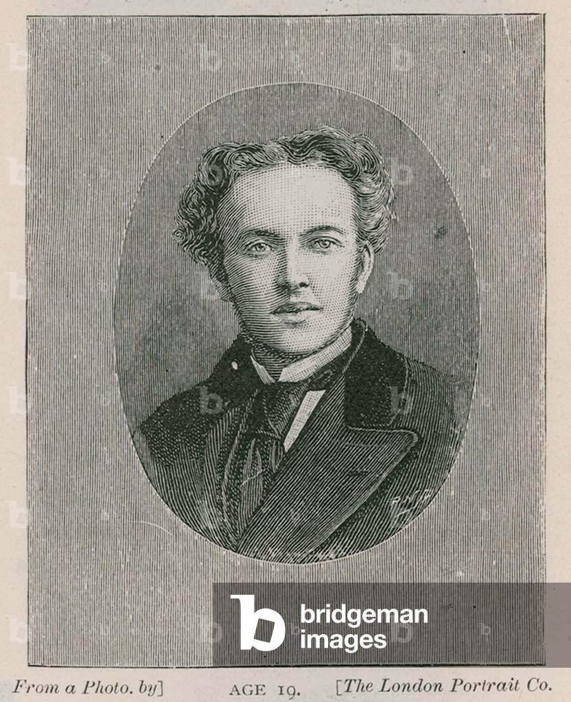 Henry Arthur Jones, playwright, aged 19 (engraving)